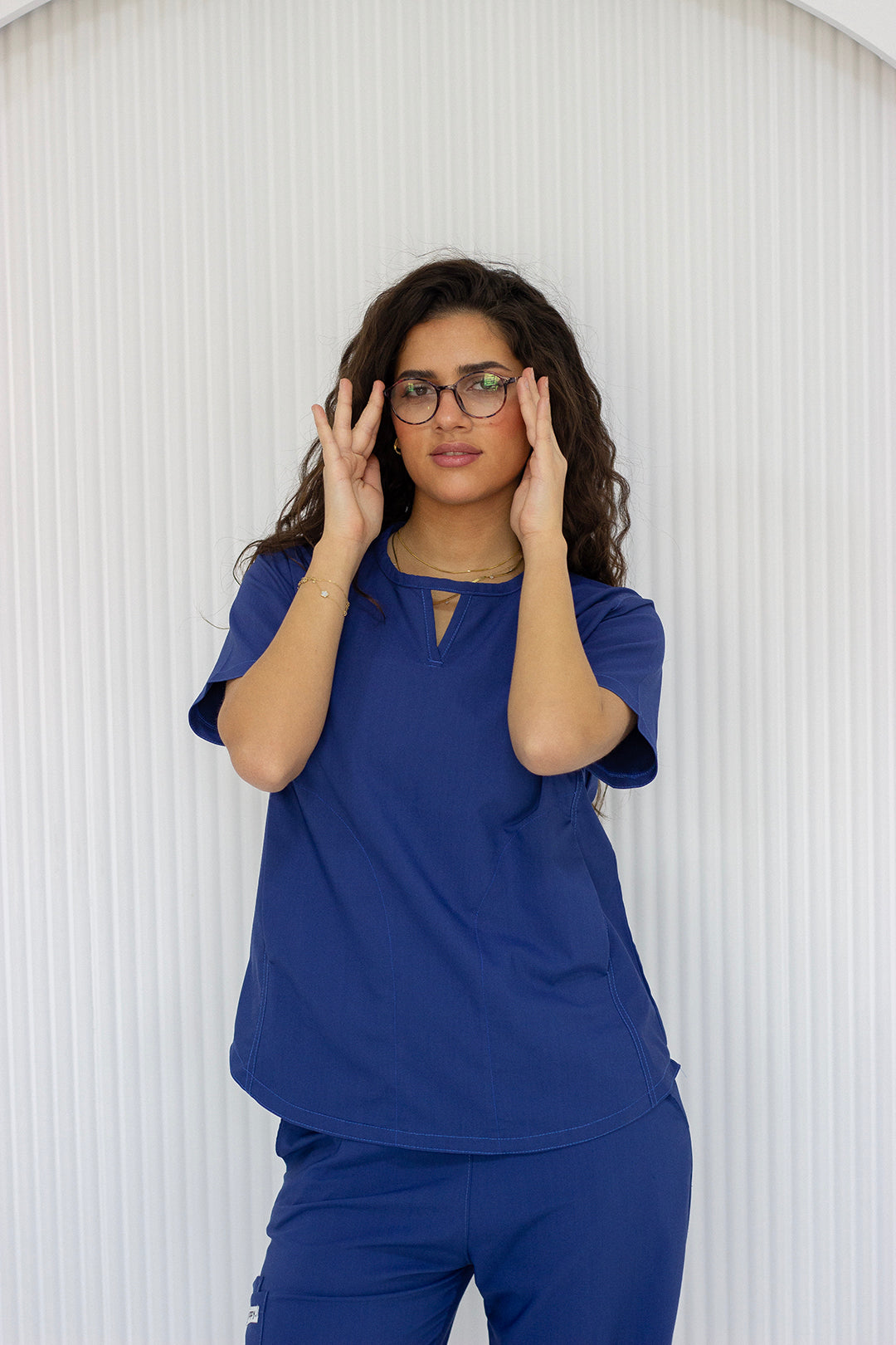 V-Neck Set - True Blue