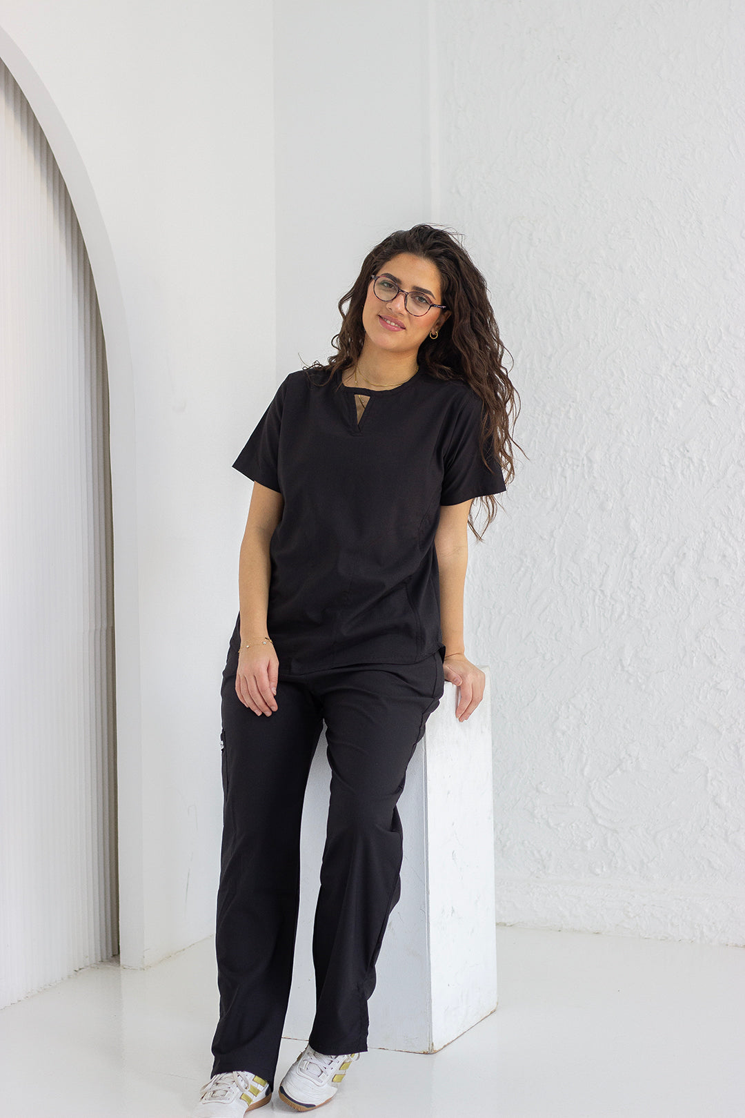 V-Neck Set - Black