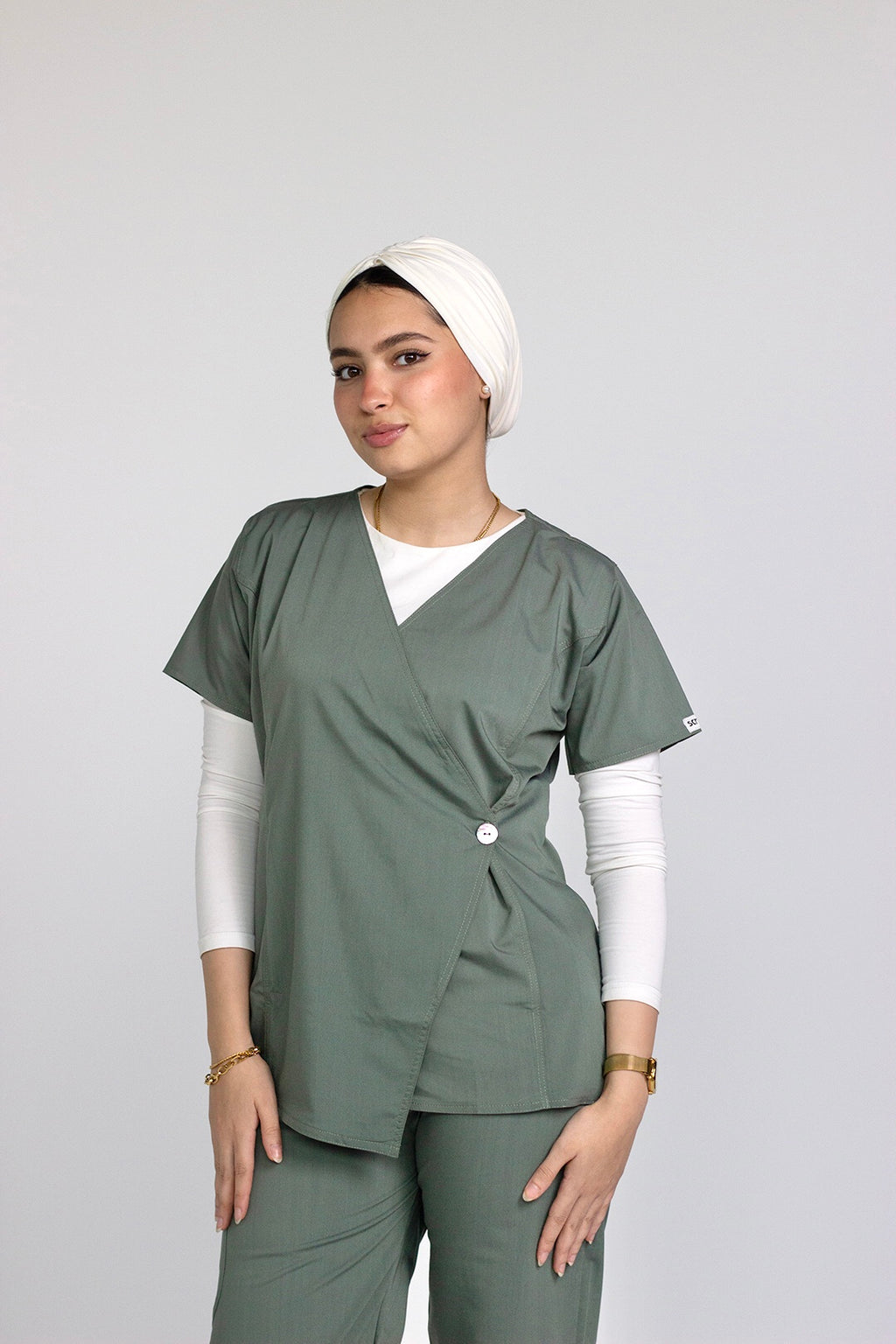 Cross Seam Set - Olive Green