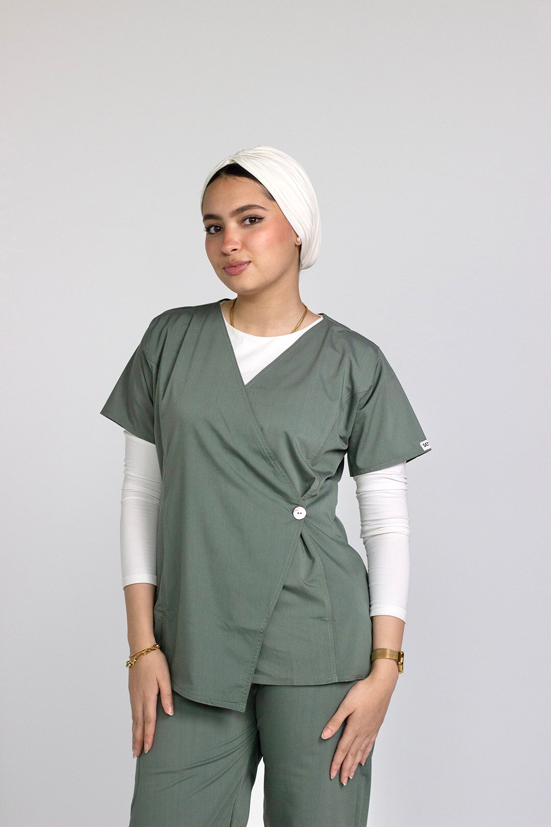 Cross Seam Set - Olive Green