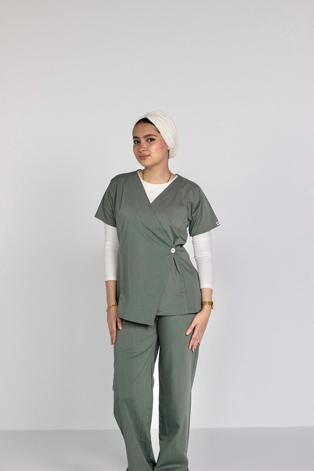 Cross Seam Set - Olive Green