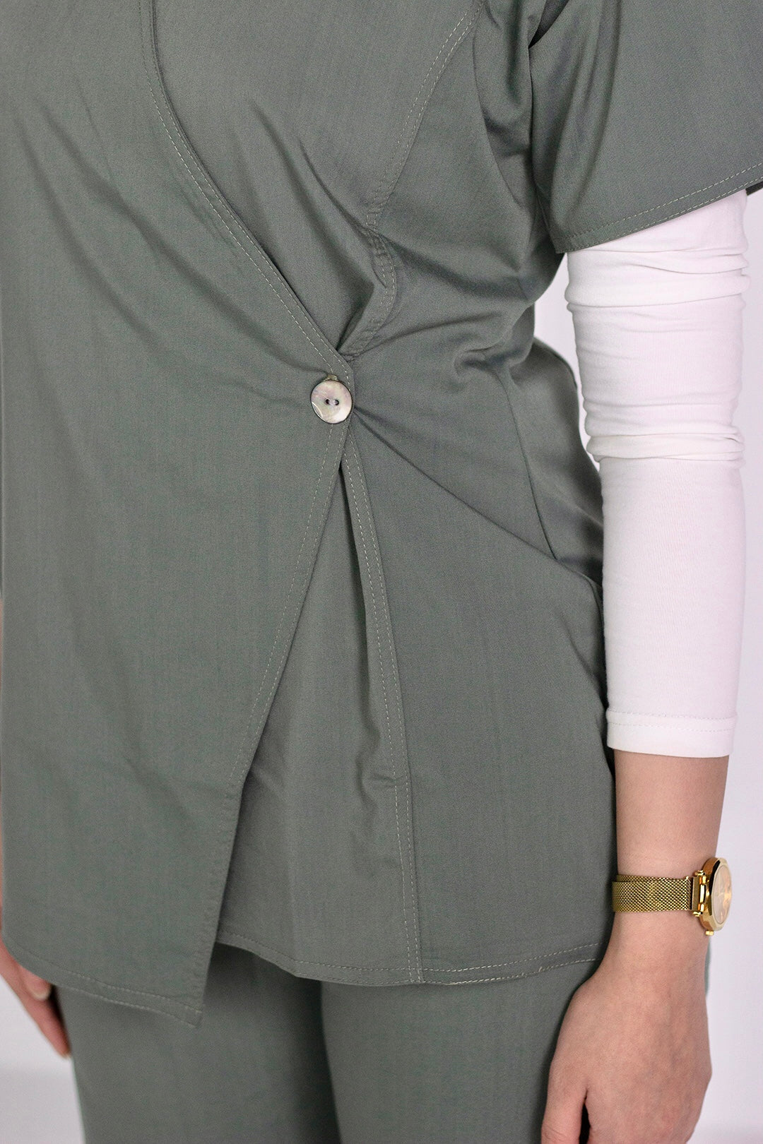 Cross Seam Set - Olive Green
