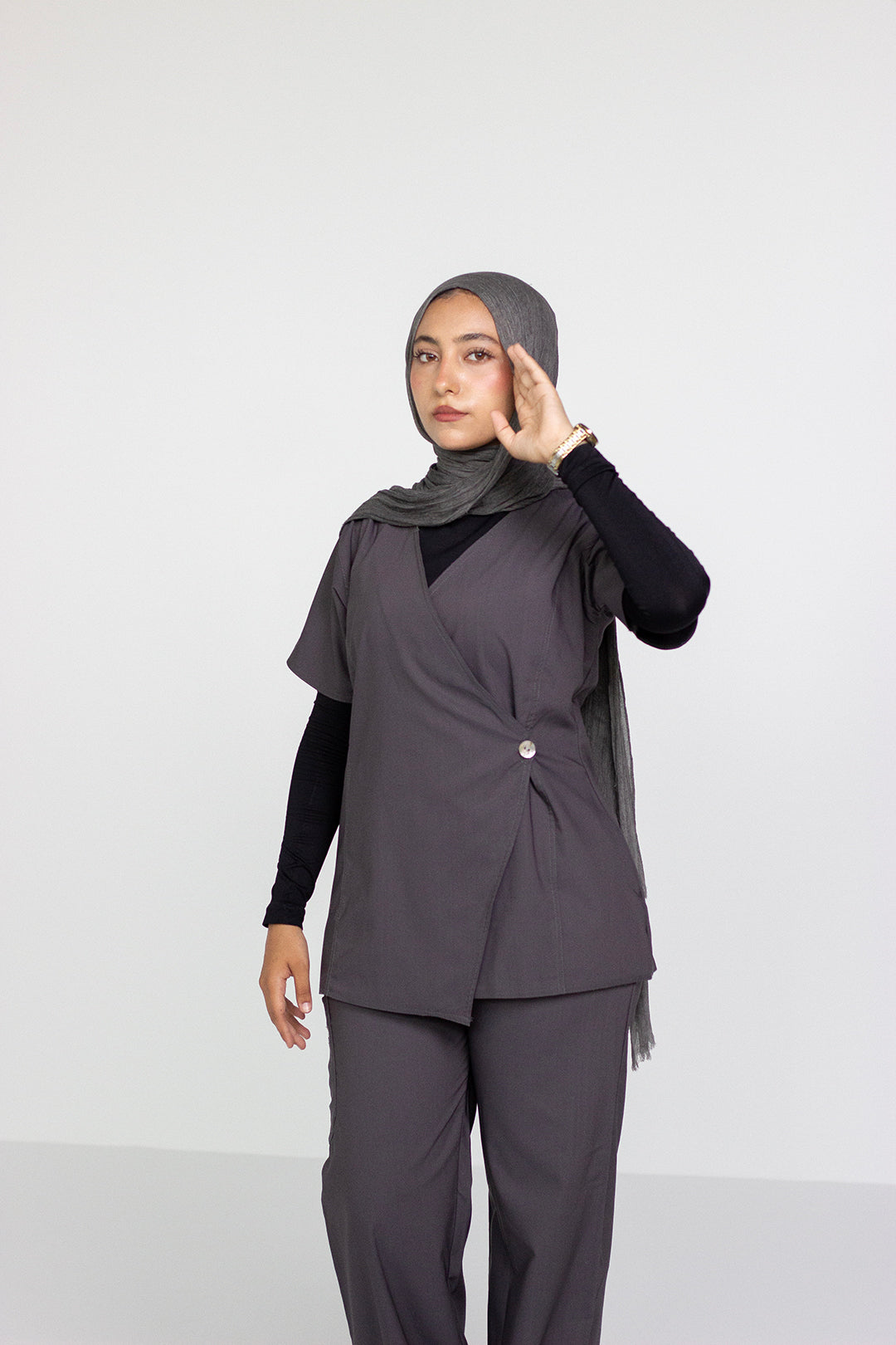 Cross Seam Set - Dark Gray