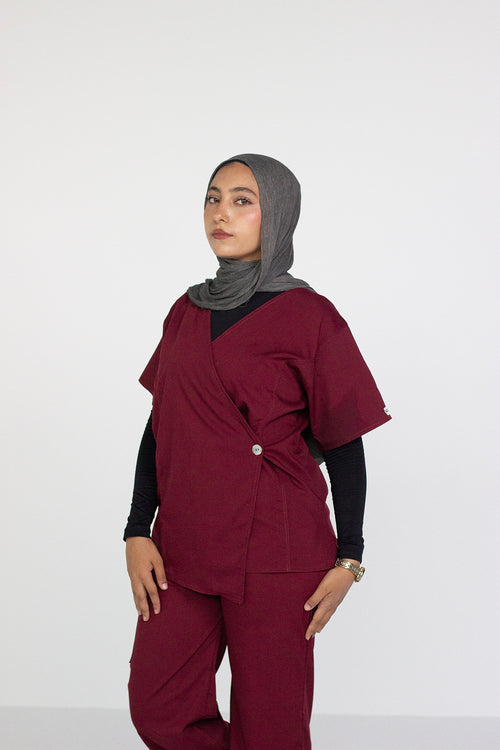 Cross Seam Set - Burgundy