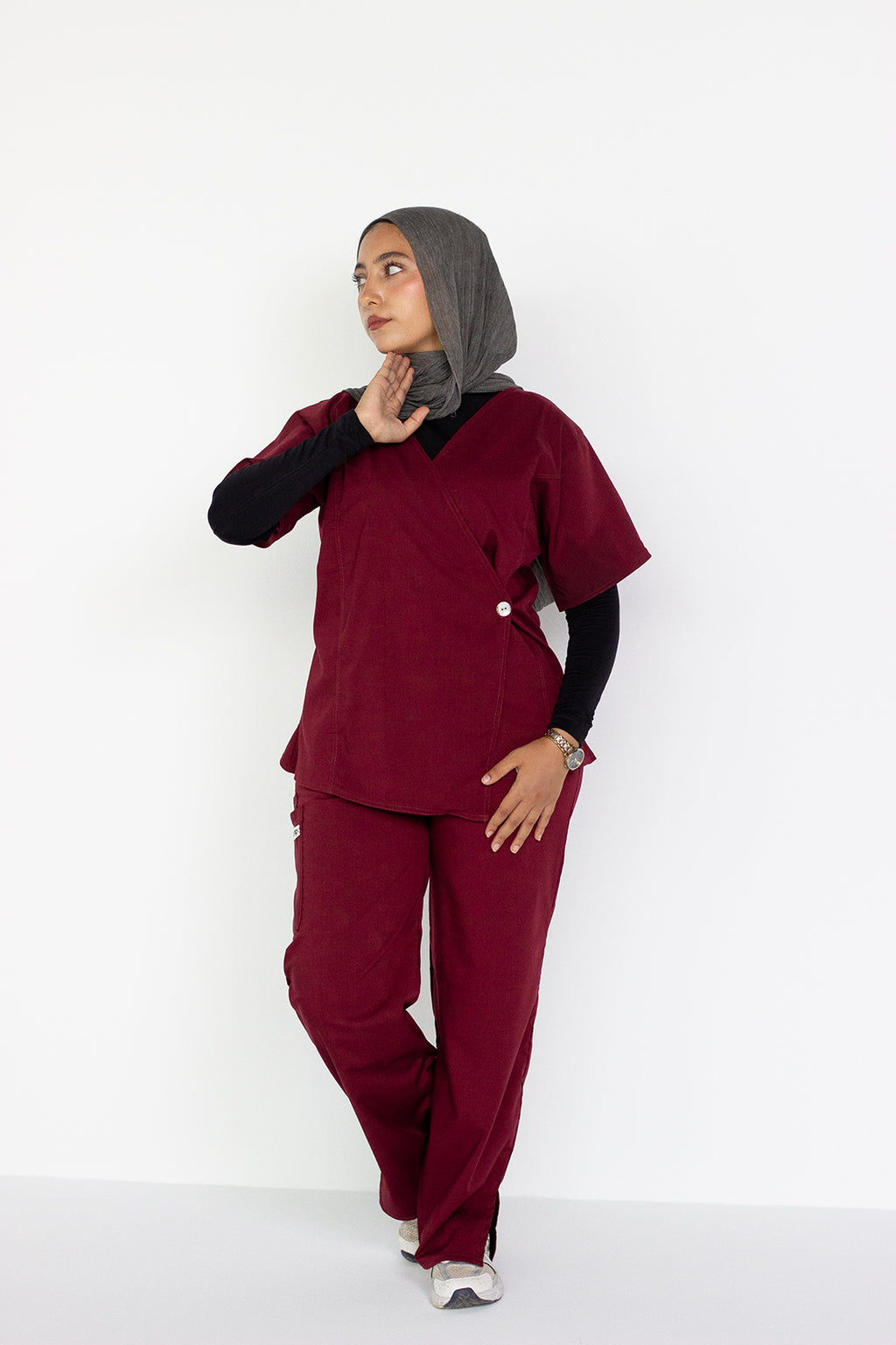 Cross Seam Set - Burgundy