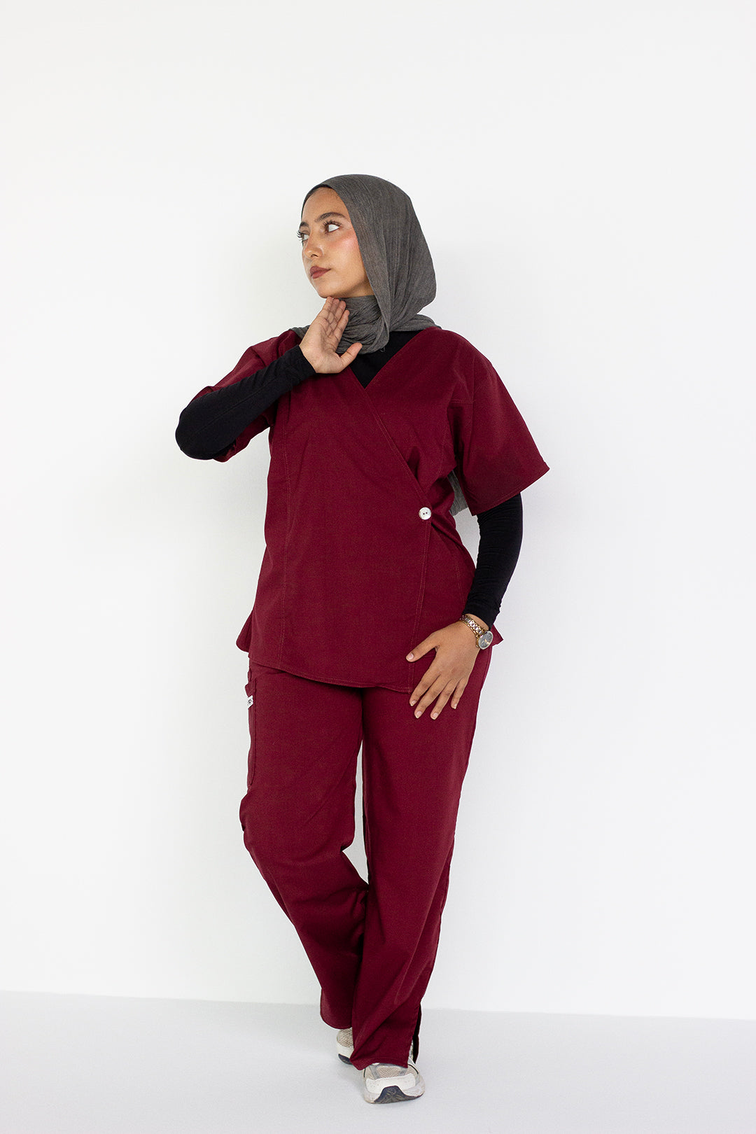 Cross Seam Set - Burgundy