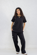 V-Neck Set - Black